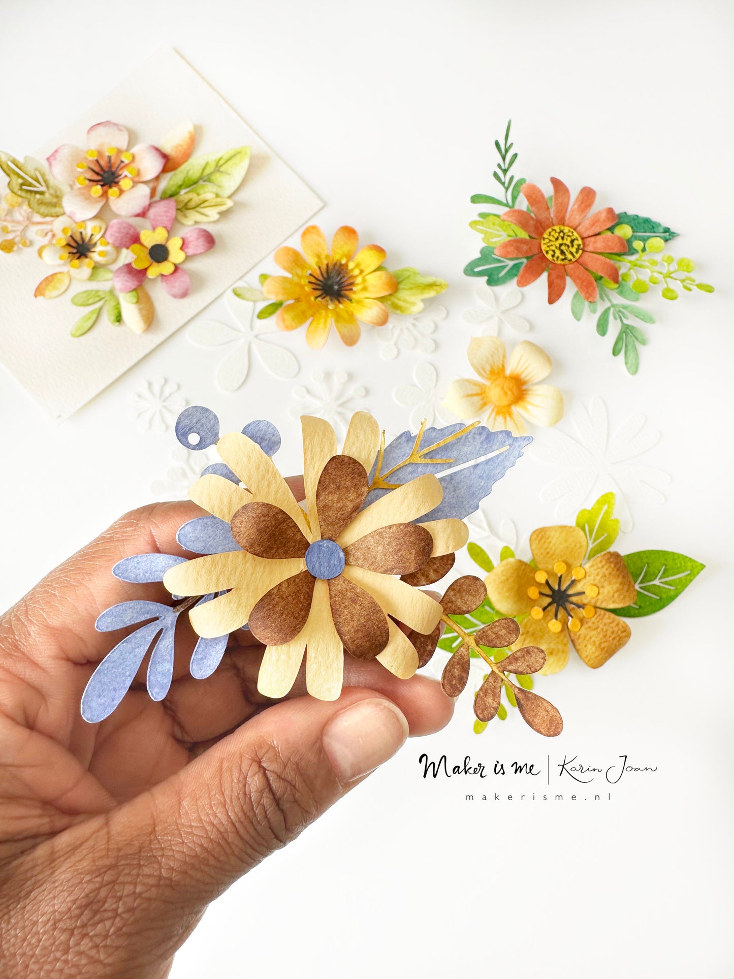 Zaterdag 10-10-2026 - Creaweekend 2026 Workshop - 3D Aquarel Bloemen kaartje of 3D Aquarel Bloemen Deco