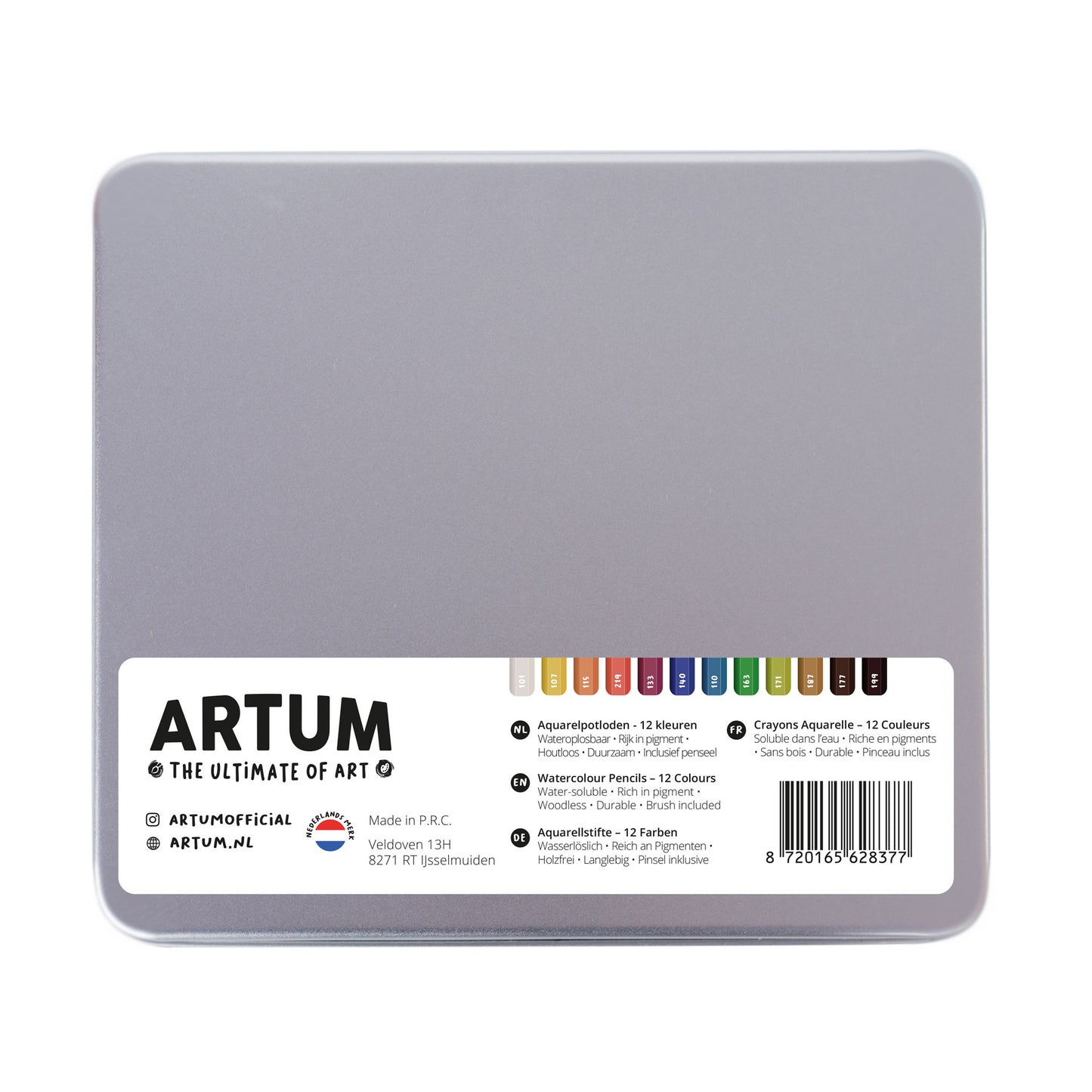 Pre-order: Aquarelpotloden - 12 kleuren