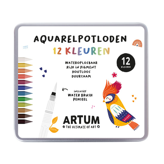 Pre-order: Aquarelpotloden - 12 kleuren
