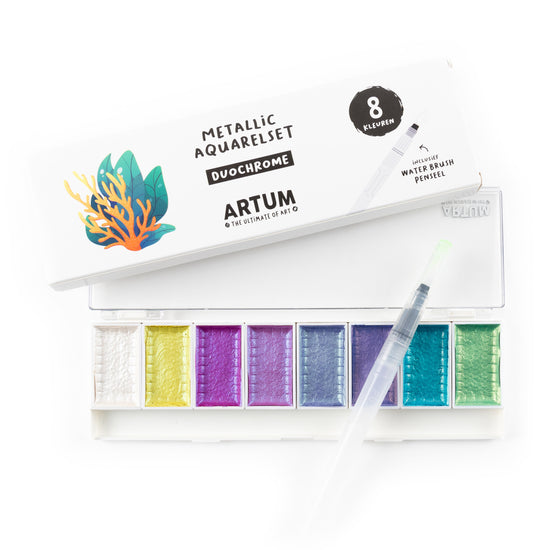 Aquarel Verf Set - Duochrome 8 Kleuren