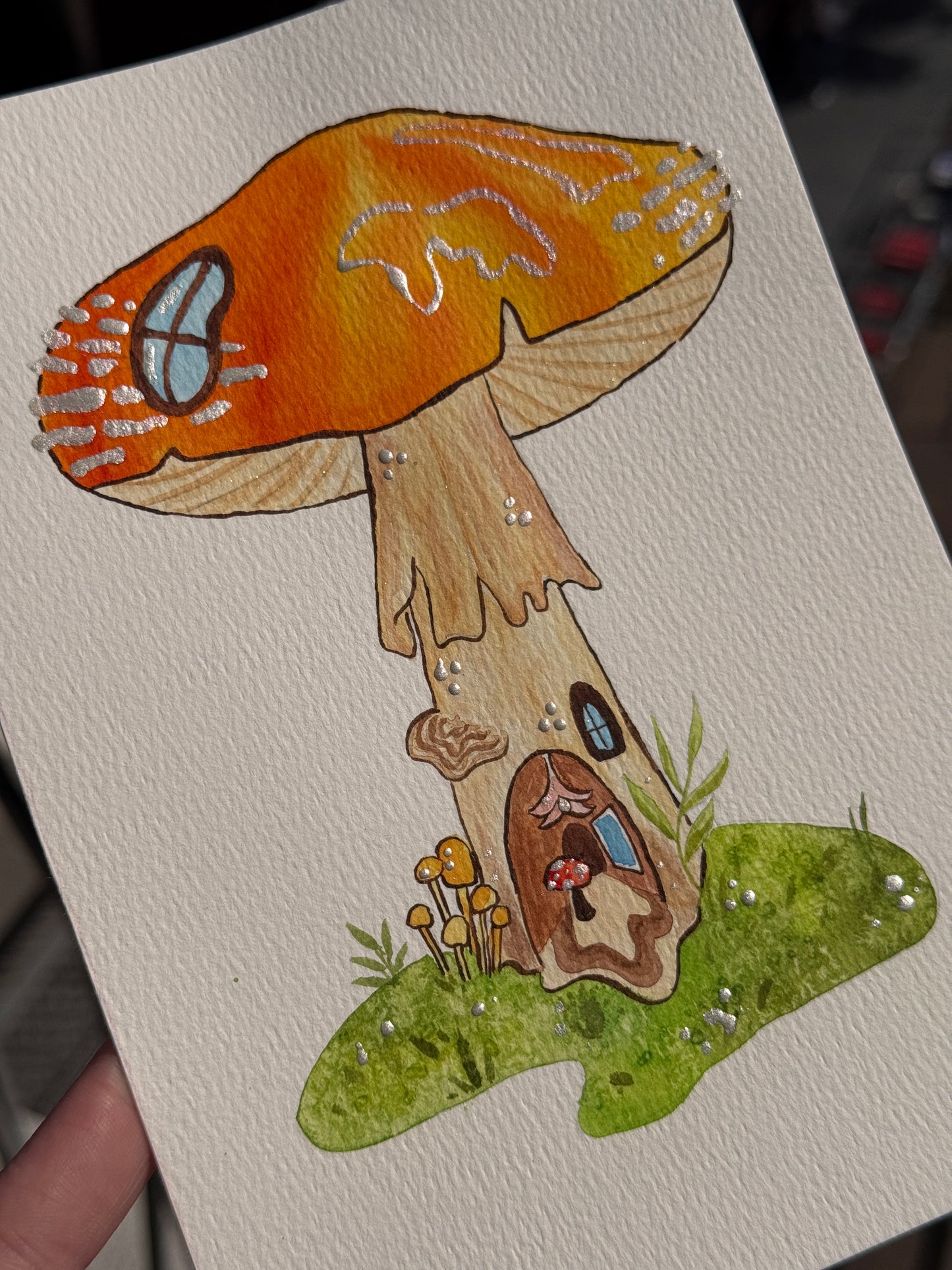 KreaDoe 2026 Workshop – Schilder je eigen sprookjesachtige paddenstoelen huisje met aquarel - StudioRagonda
