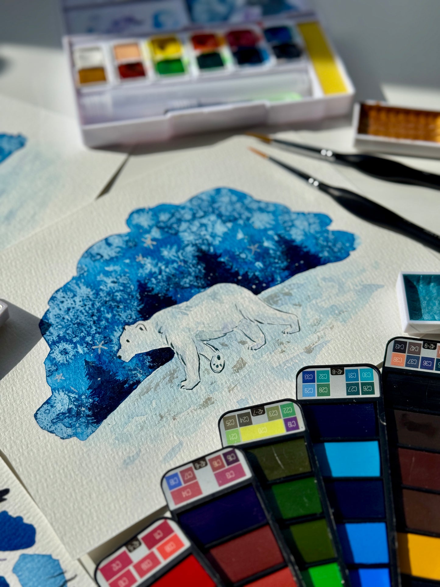 Kreadoe 2025 Workshop - TheRoverShop - Schilder een schattig ijsbeertje met aquarel
