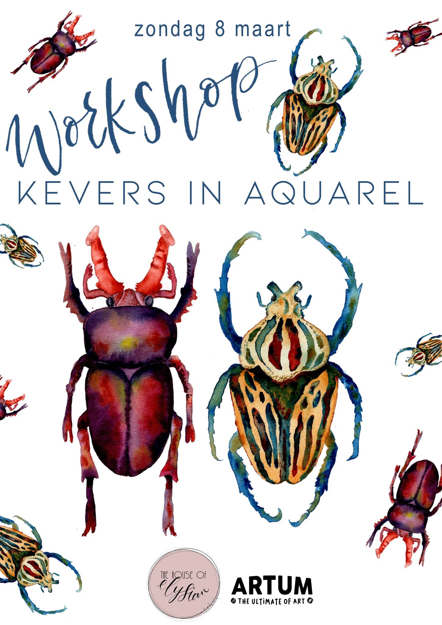 Creaweekend 2026 Workshop - Kevers in Aquarel