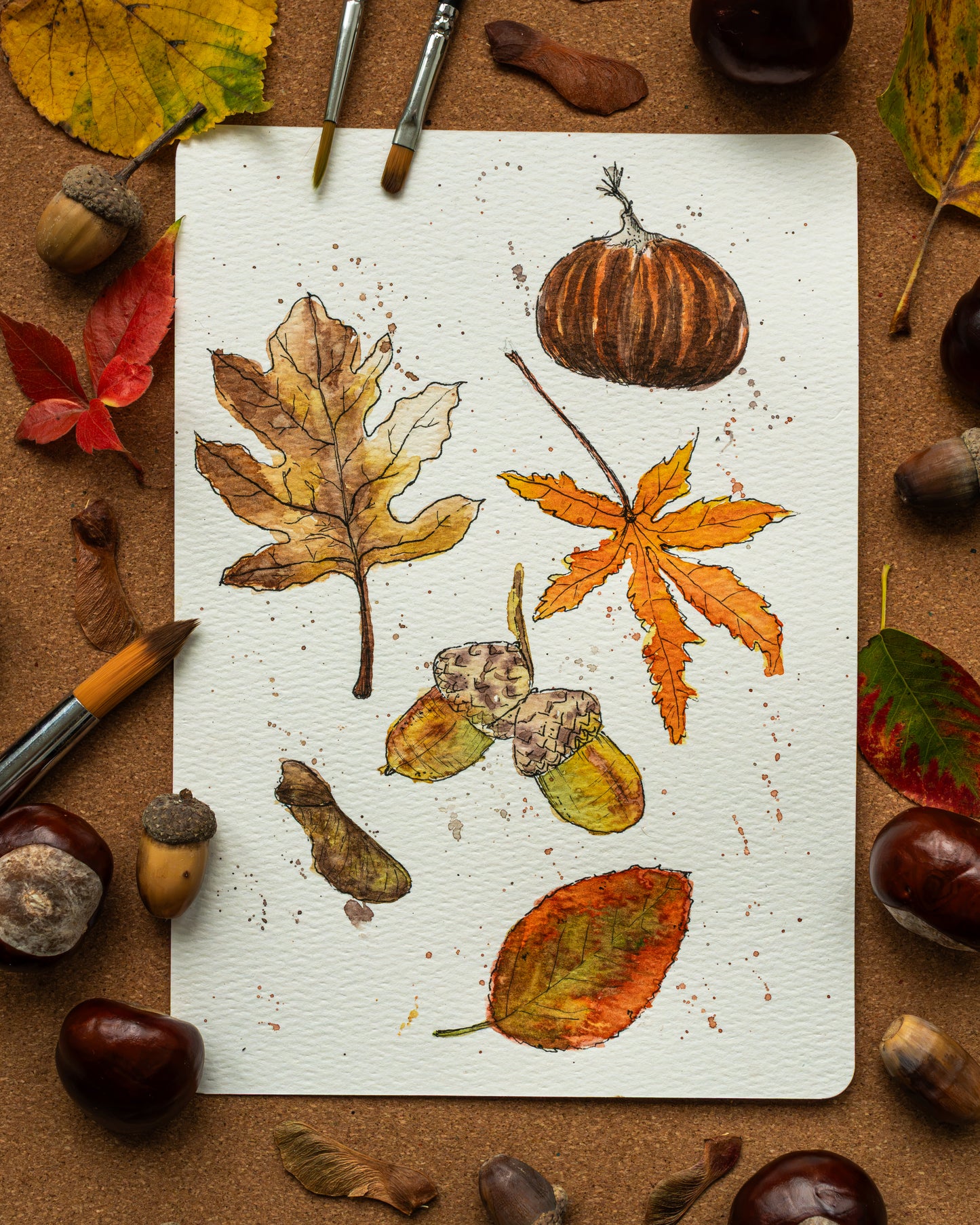 KreaDoe 2026 Workshop – Teken de herfst: schilder echte herfstvondsten uit de natuur - Ateliernadineart