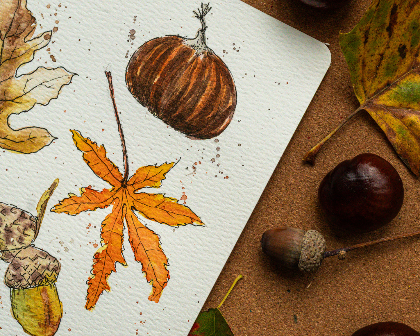 KreaDoe 2026 Workshop – Teken de herfst: schilder echte herfstvondsten uit de natuur - Ateliernadineart
