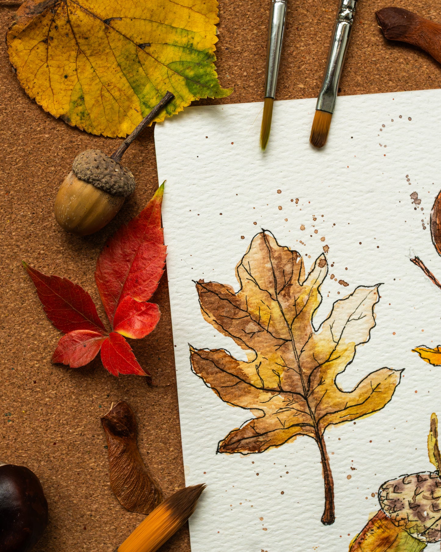 KreaDoe 2026 Workshop – Teken de herfst: schilder echte herfstvondsten uit de natuur - Ateliernadineart
