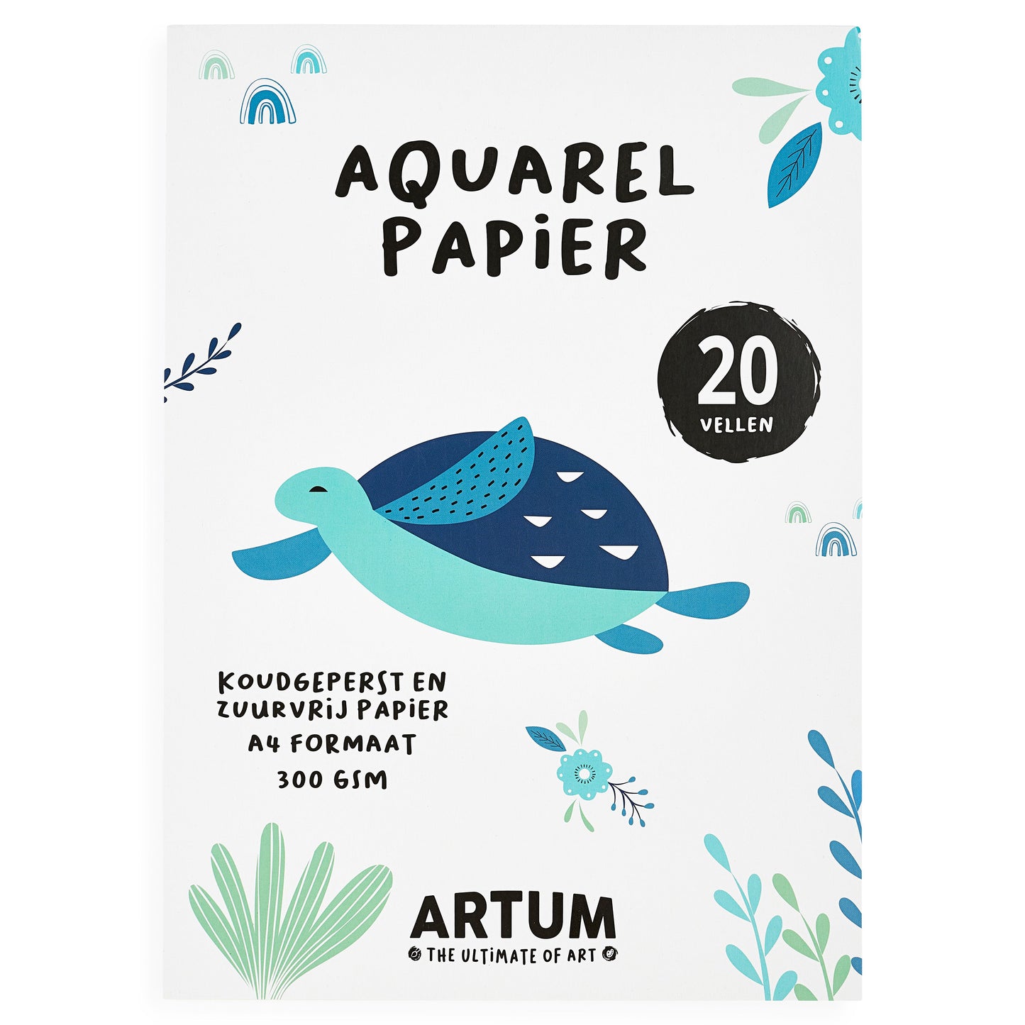 Aquarelblok A4 - 20 Vellen