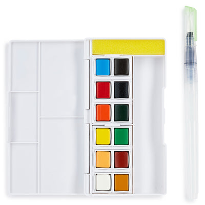 Aquarelverf Set met 12 Kleuren